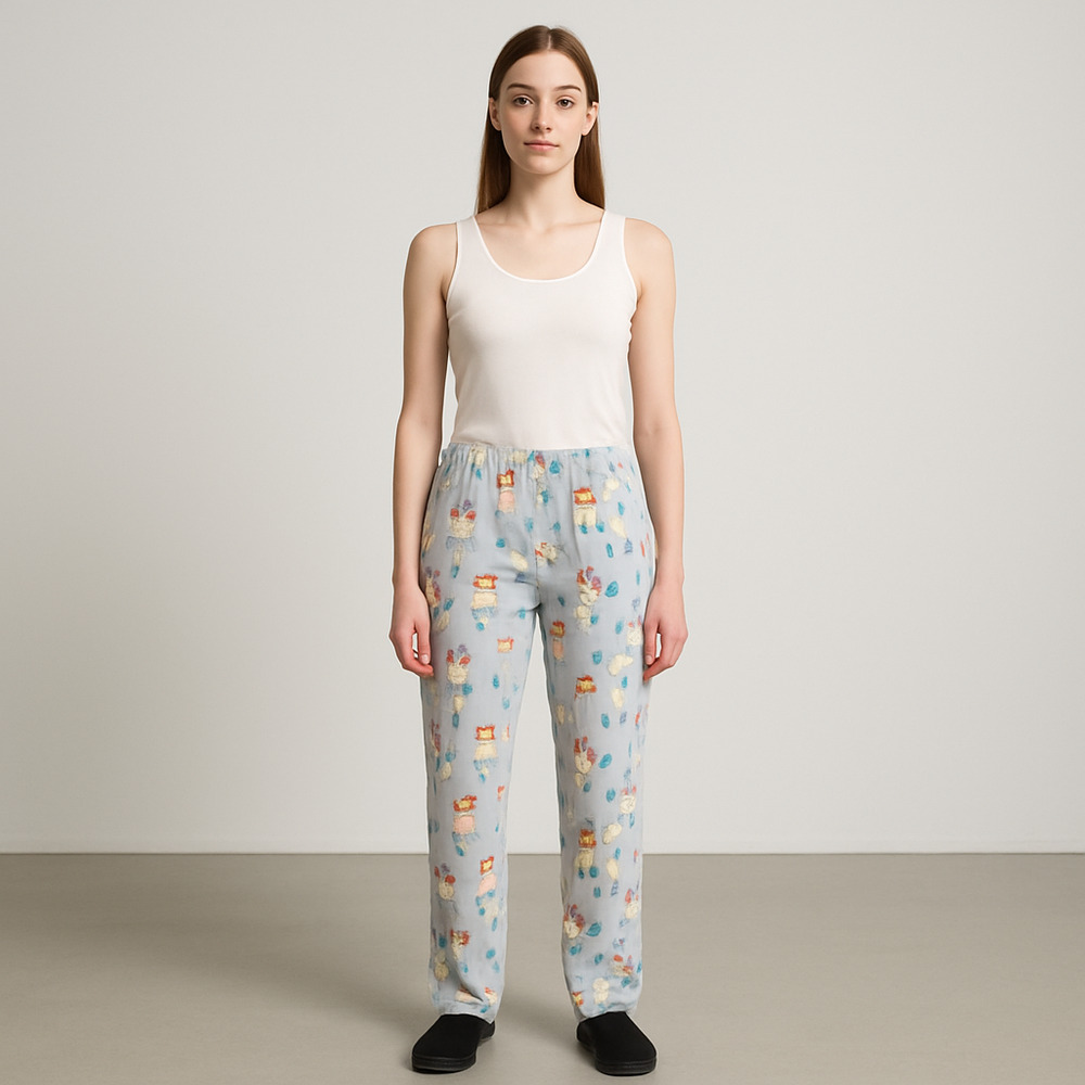 The Company Store Llama Print Pajama Bottoms Large